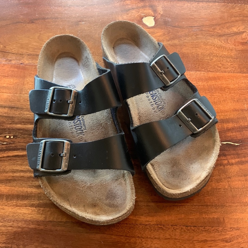 Birkenstock Arizona Black Leather size 39